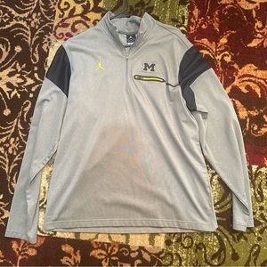 Michigan Jordan 1/4 Zip Fleece